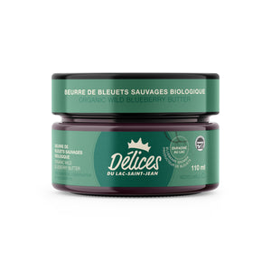 
                  
                    Beurre de bleuets sauvages biologique
                  
                