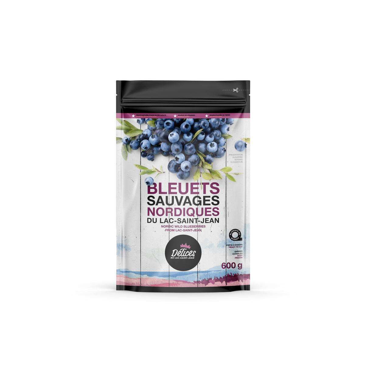 Frozen organic wild blueberries 600g **In store ONLY – Délices du Lac ...