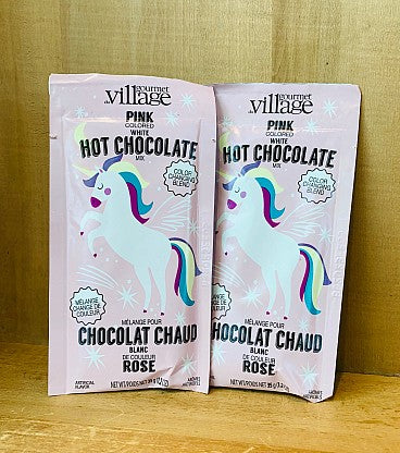 Gourmet village - Mélange de chocolat chaud blanc de couleur rose 35g