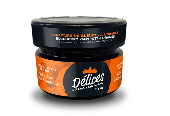 Wild Blueberry Jam with Orange (110ml)